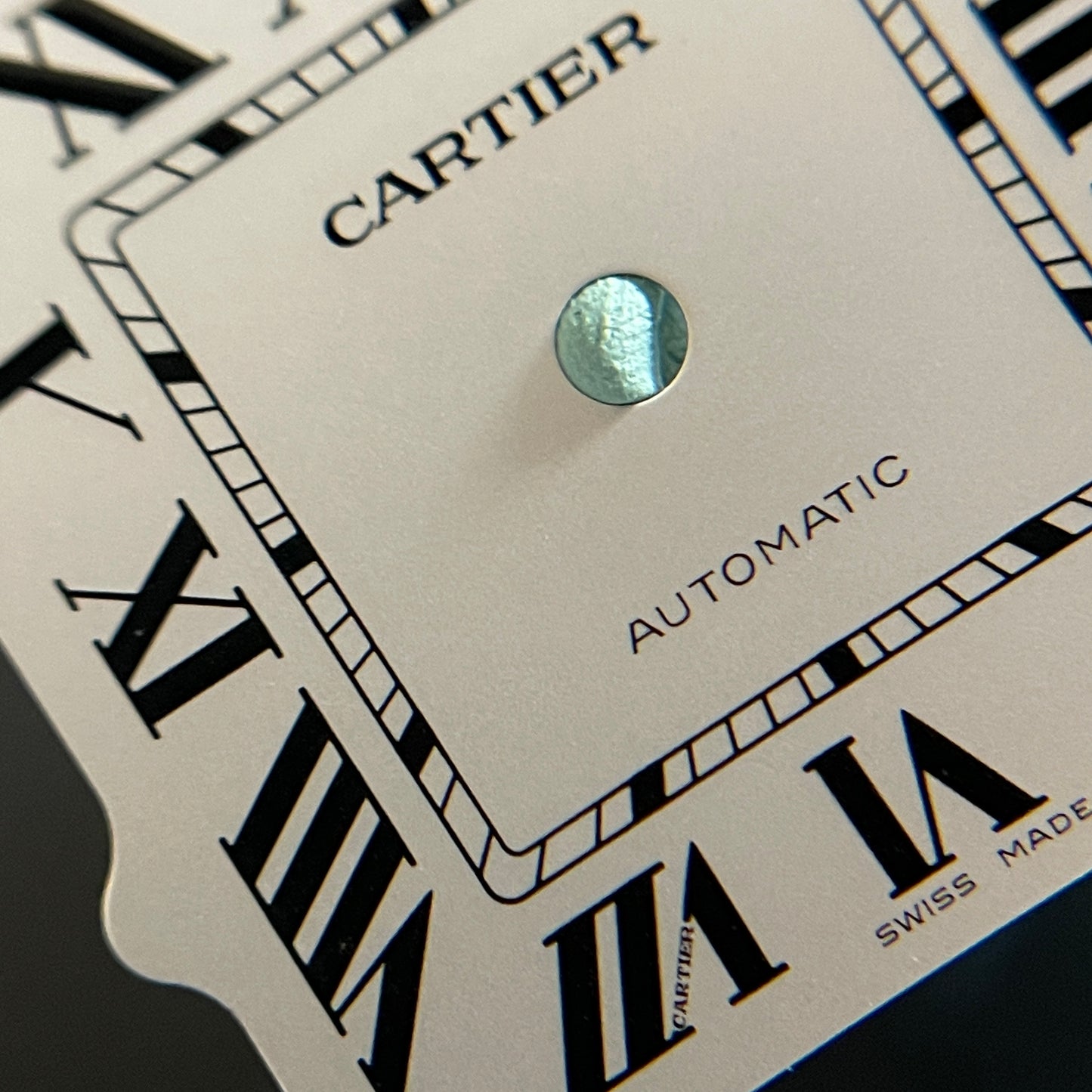 Authentic White Dial for Cartier Santos Medium (35mm)