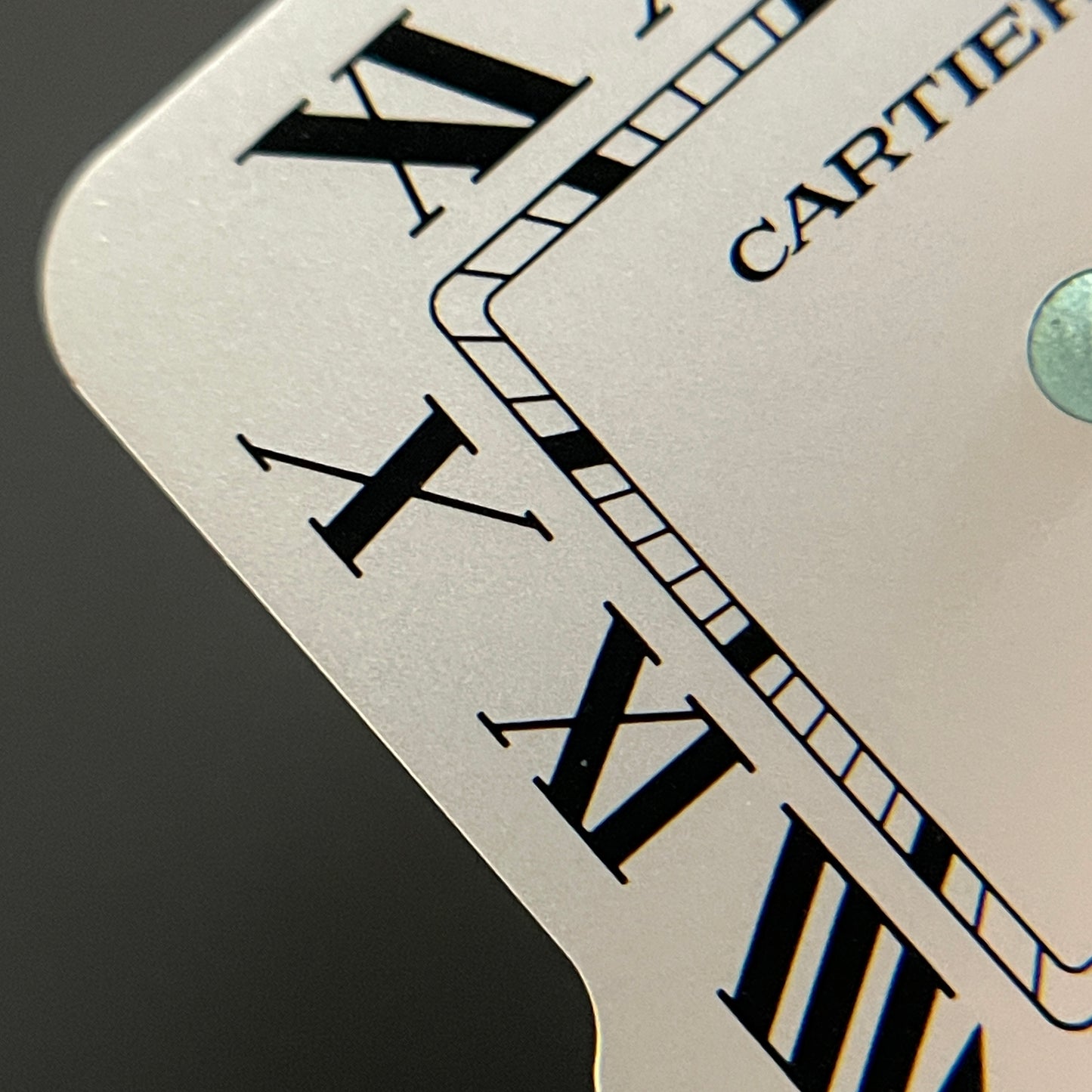 Authentic White Dial for Cartier Santos Medium (35mm)