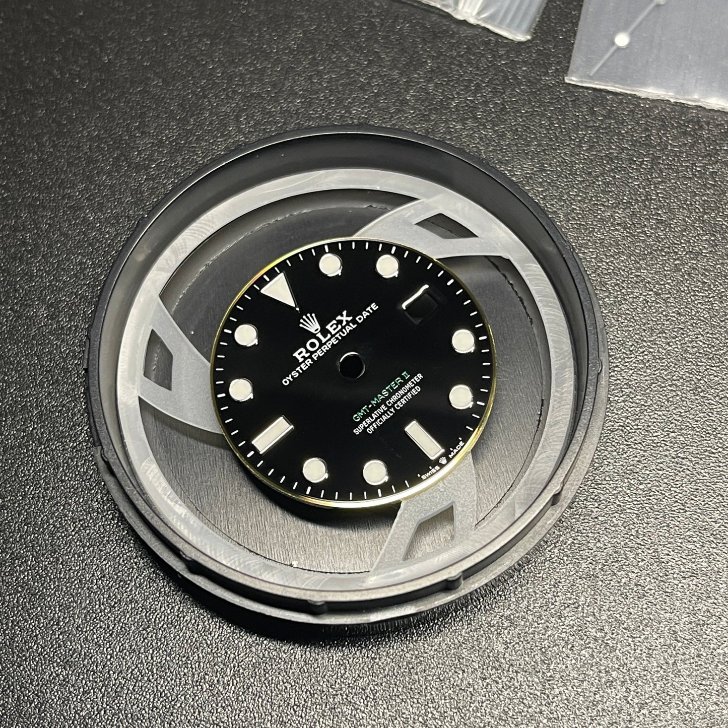 Authentic 126710GRNR Set (Original: Dial, Hands, Bezel, Ceramic Insert)