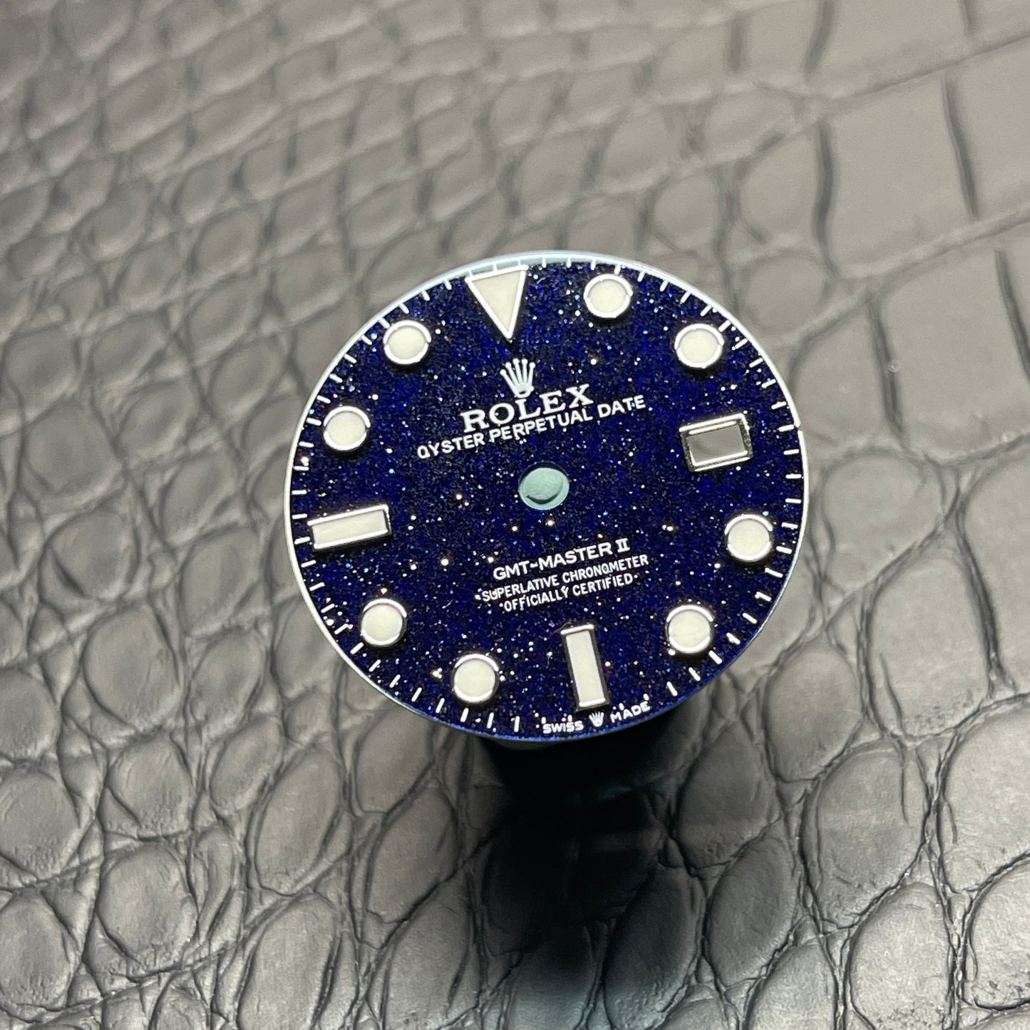 Custom Handmade Adventurine Blue Dial for GMT Master II