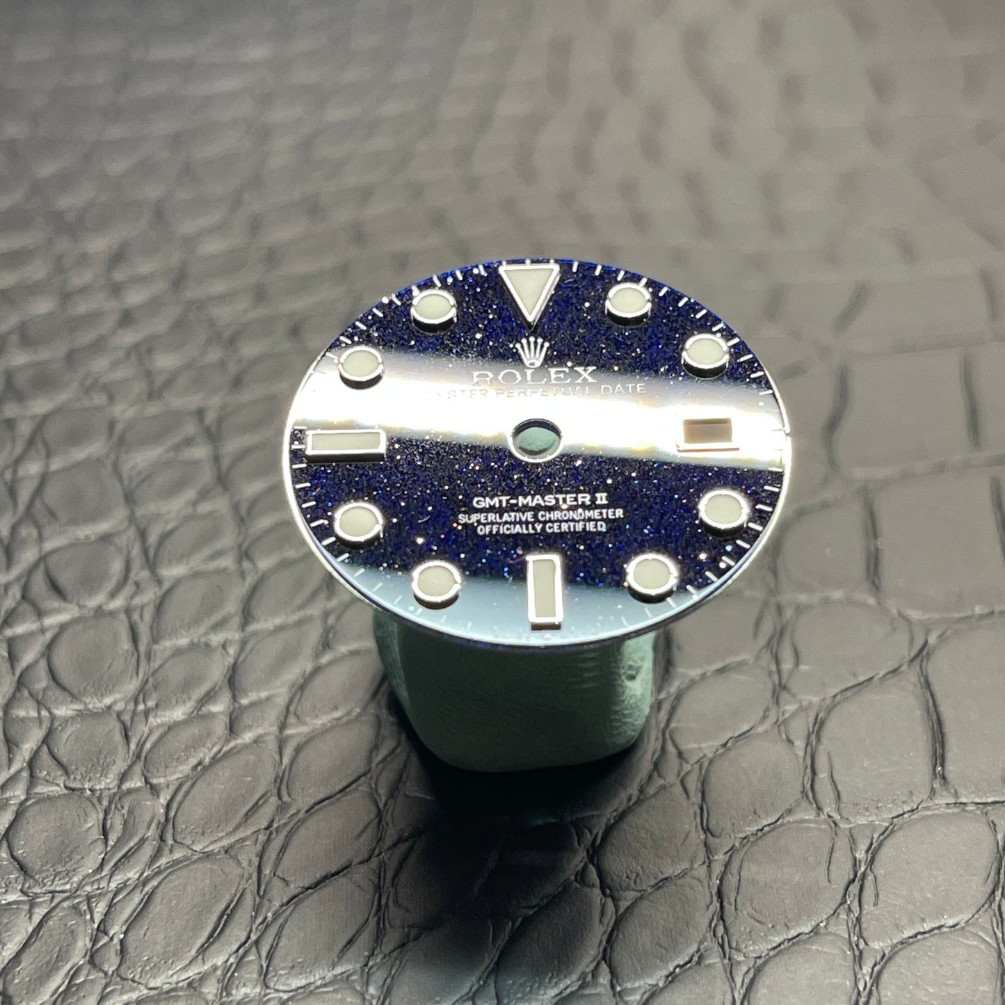Custom Handmade Adventurine Blue Dial for GMT Master II