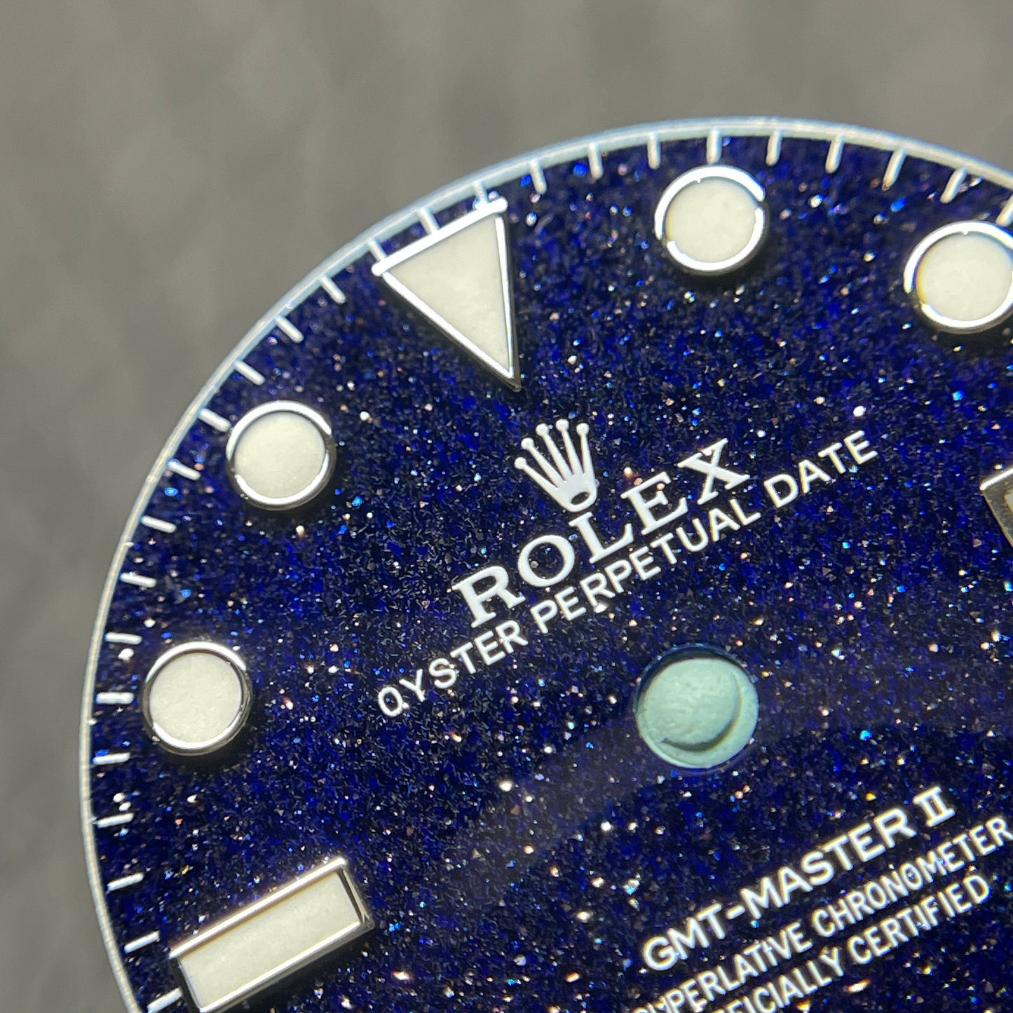 Custom Handmade Adventurine Blue Dial for GMT Master II