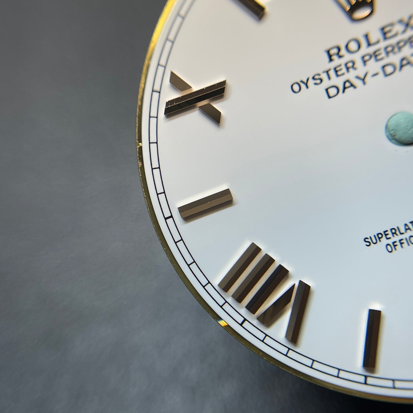 Authentic New Condition Rolex Daydate 40mm 228235 White Roman Numerals Dial