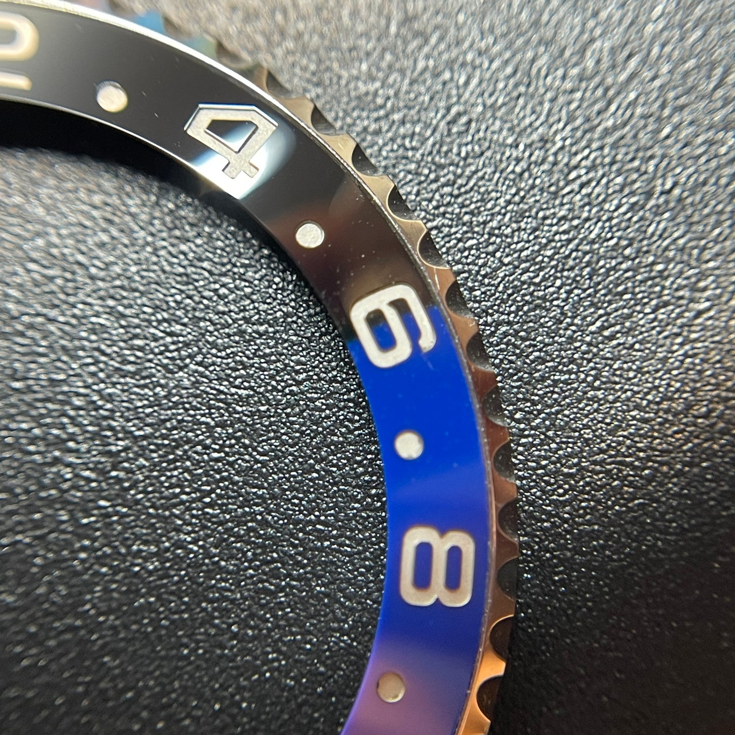 Authentic Mint Condition 126710BLNR "Batman" Complete Bezel for Rolex GMT Master II