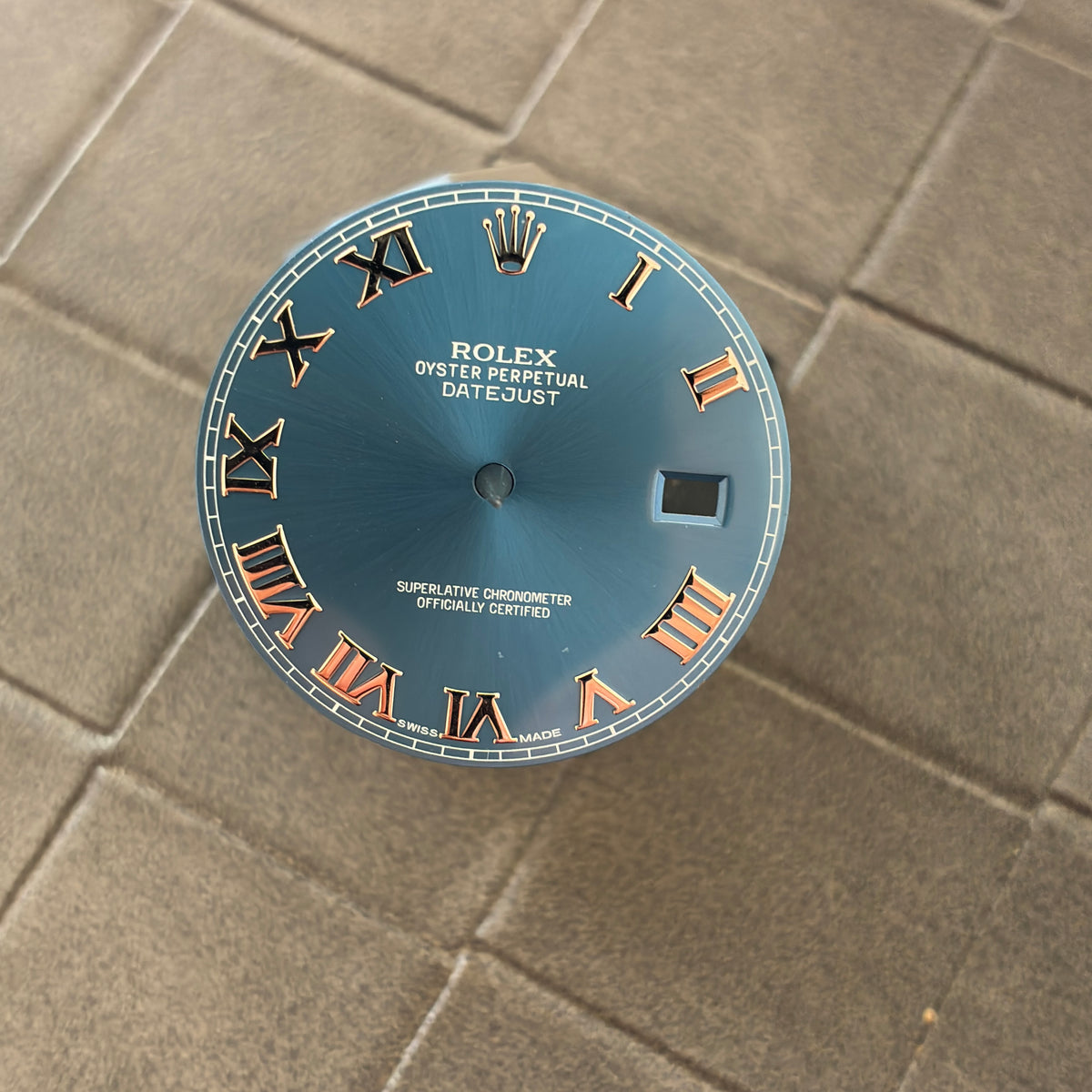 Authentic Blue Roman Dial for Rolex Datejust 36mm Model (Ref. 116234)