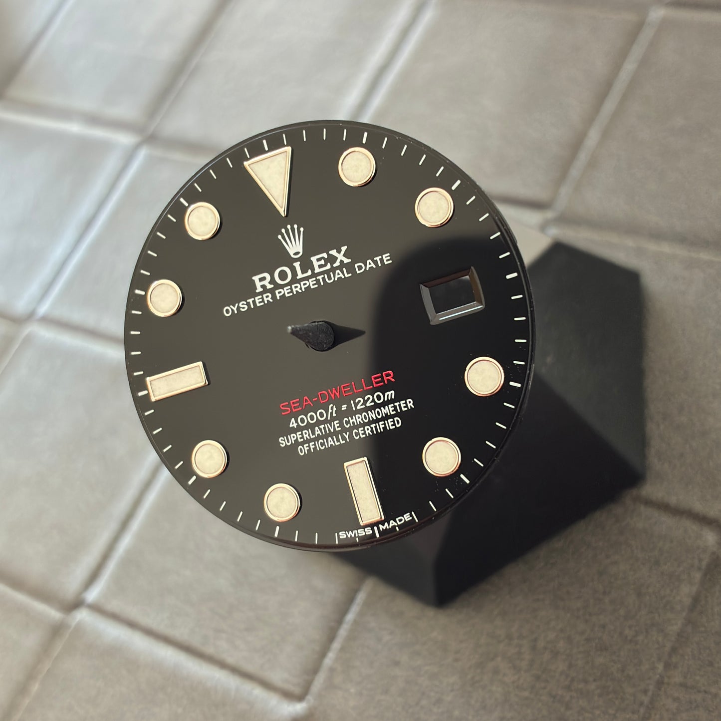 Authentic Black Dial (Red Text) for Rolex Sea-Dweller Model (Ref. 126600)