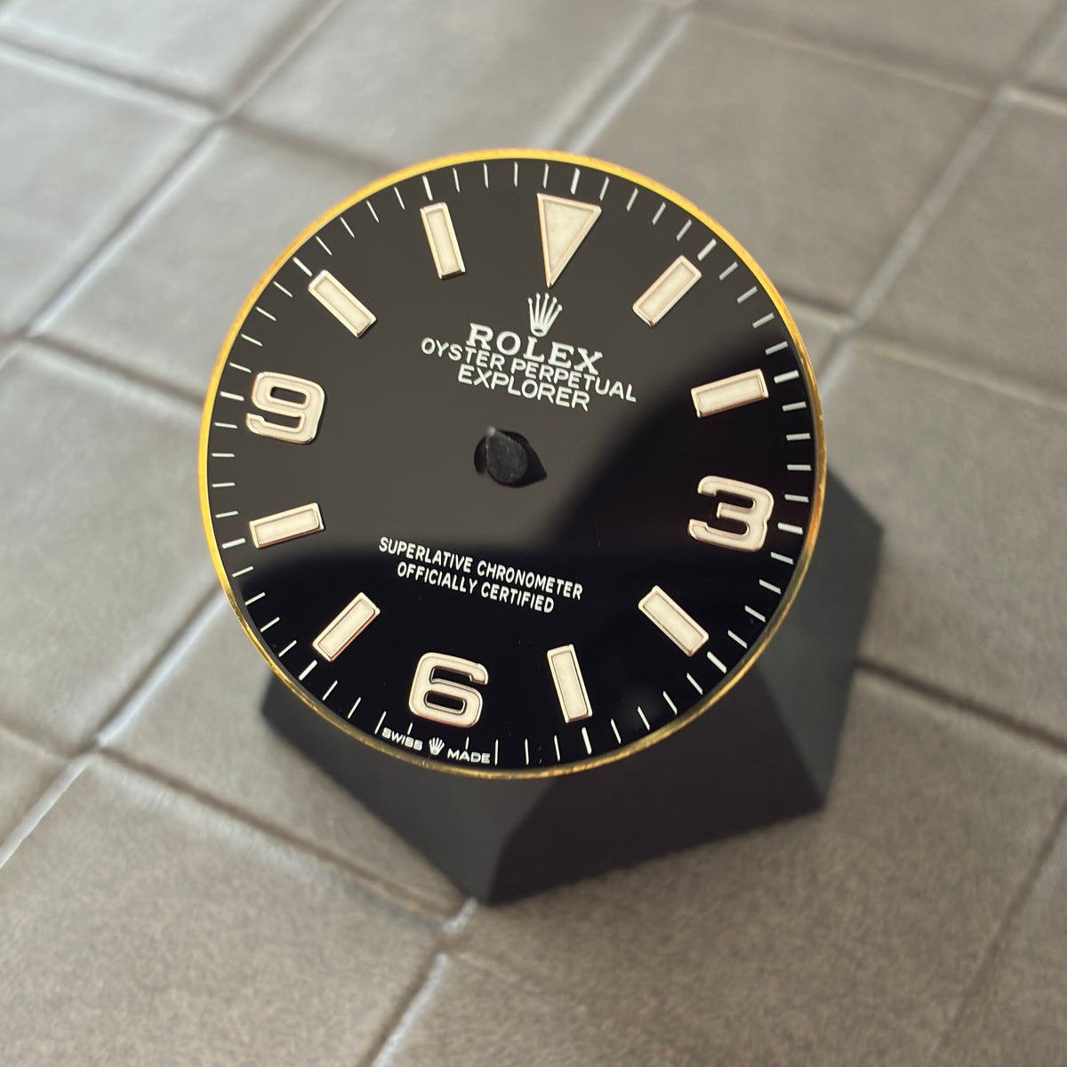 Authentic Black Dial for Rolex Explorer I 36mm (Ref. 124270)