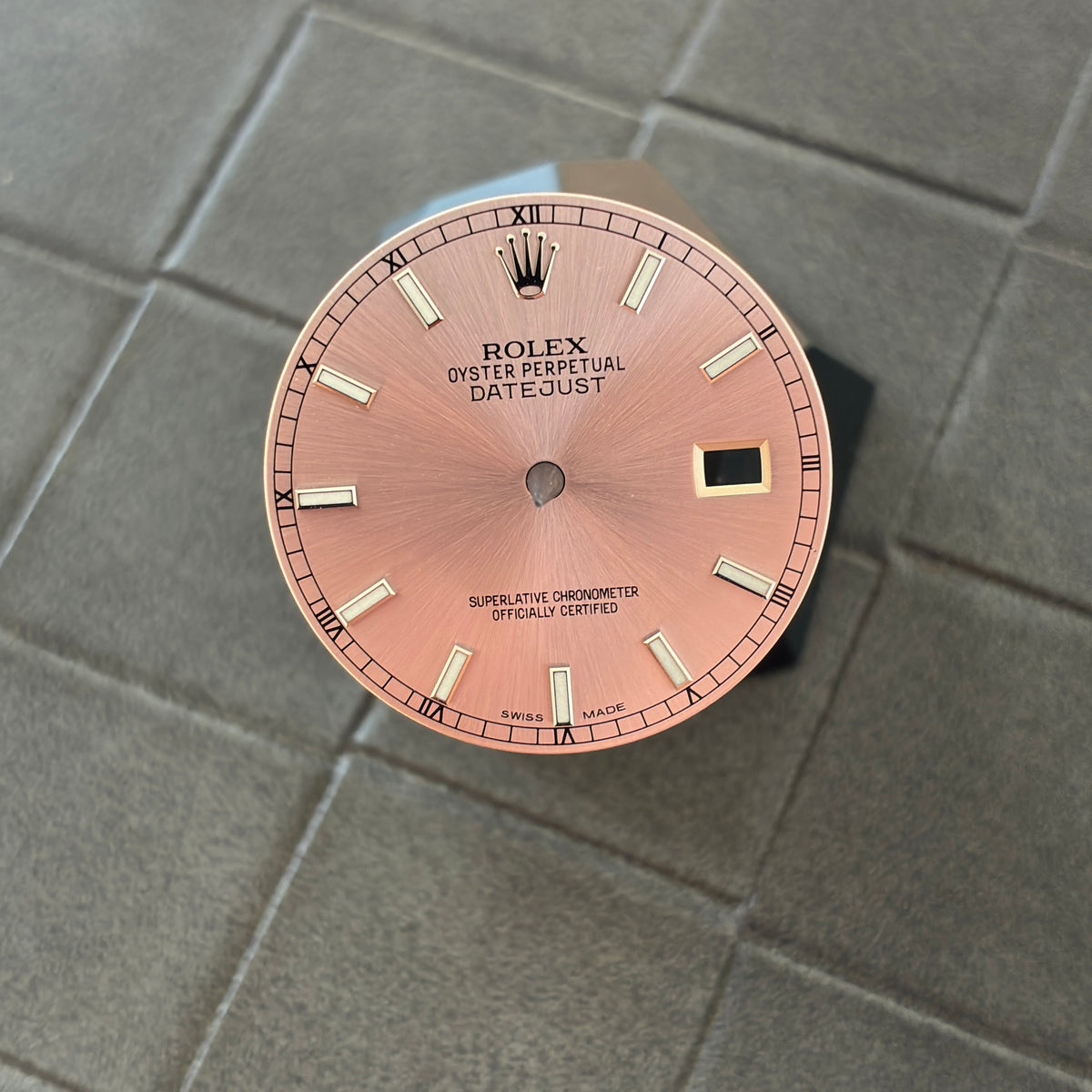 Authentic Rose Dial for Rolex Datejust 36mm Model (Ref. 116234)
