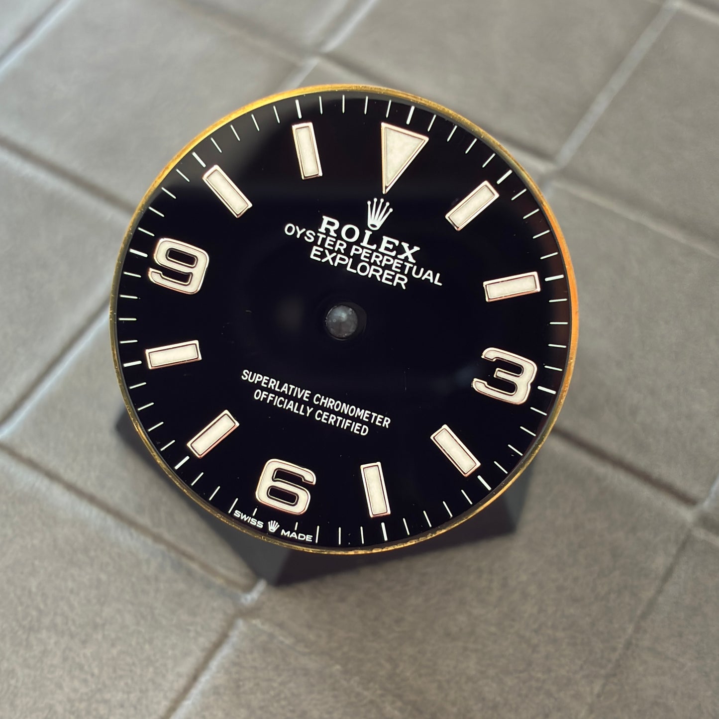 Authentic Black Dial for Rolex Explorer I 36mm (Ref. 124270)