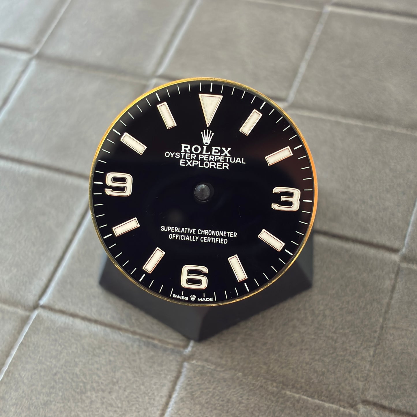 Authentic Black Dial for Rolex Explorer I 36mm (Ref. 124270)