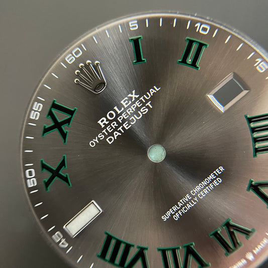 Rhodium Numerals 126334 & 126300 Datejust 41mm Dial - Original (Wimbledon)