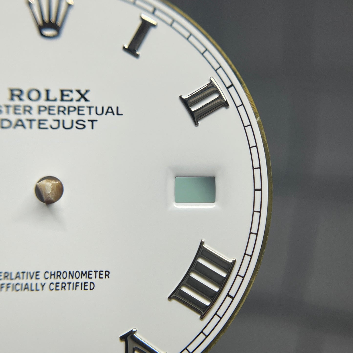 Authentic Rolex 126334 White Roman Dial & Hands for Datejust 41mm