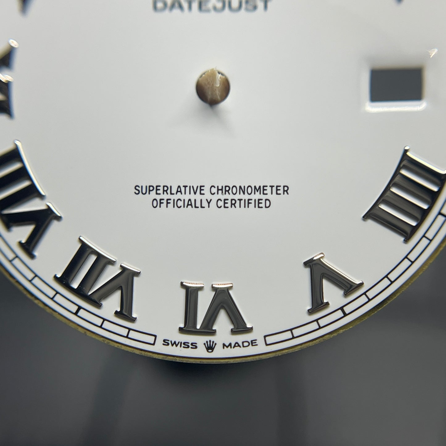 Authentic Rolex 126334 White Roman Dial & Hands for Datejust 41mm