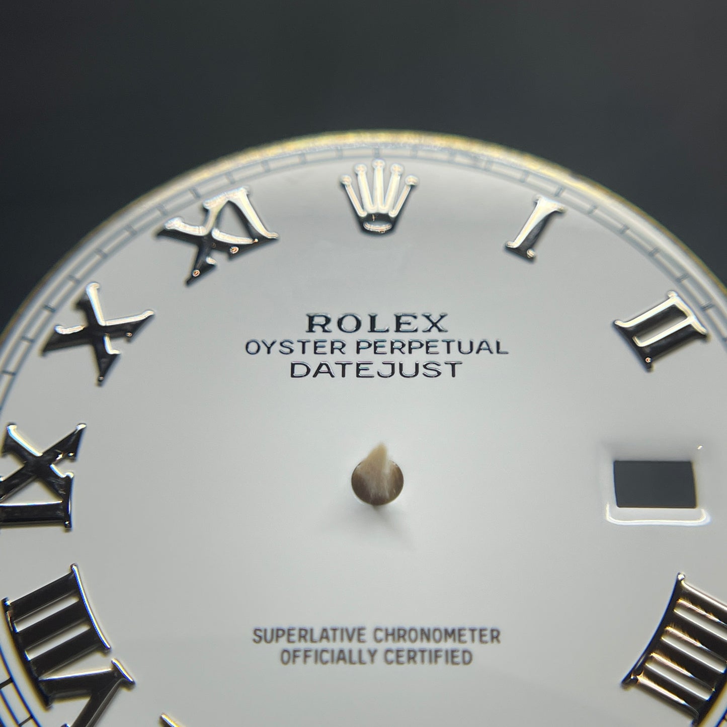 Authentic Rolex 126334 White Roman Dial & Hands for Datejust 41mm
