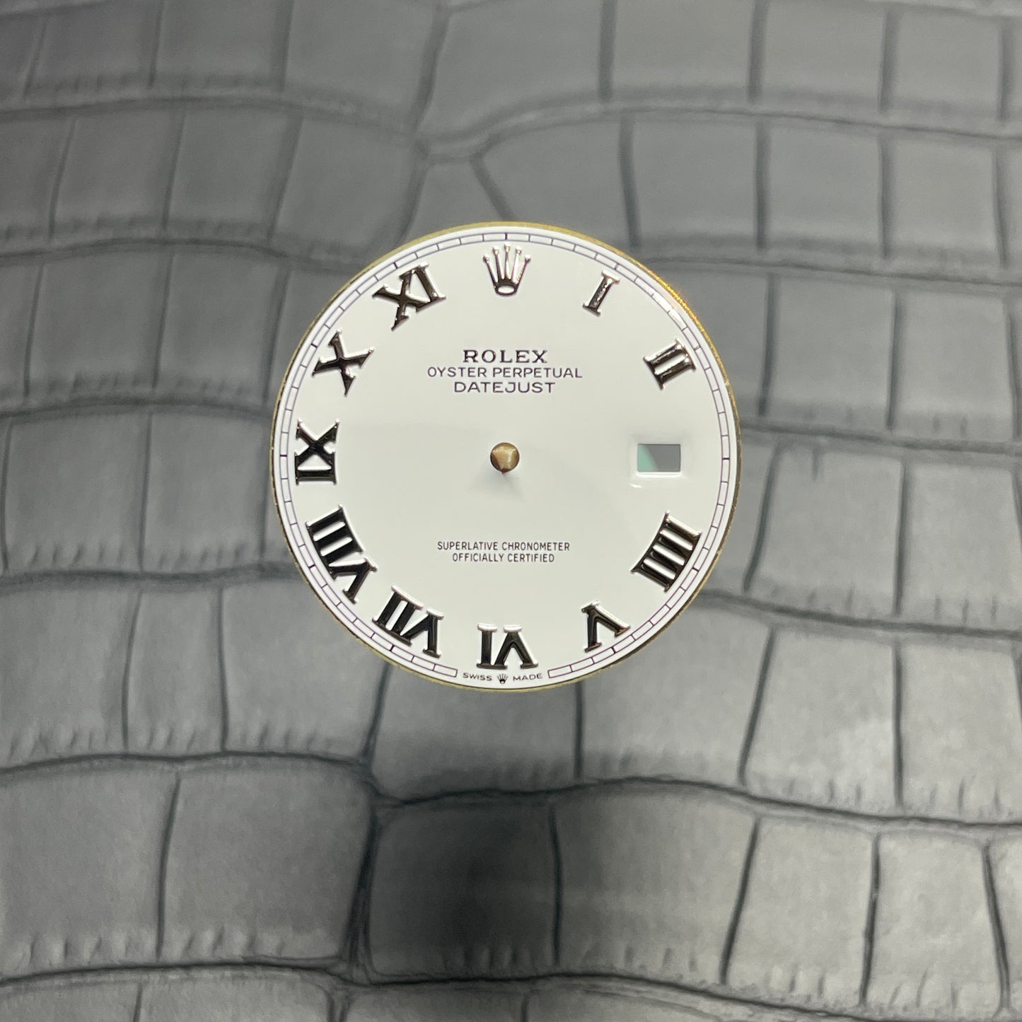 Authentic Rolex 126334 White Roman Dial & Hands for Datejust 41mm