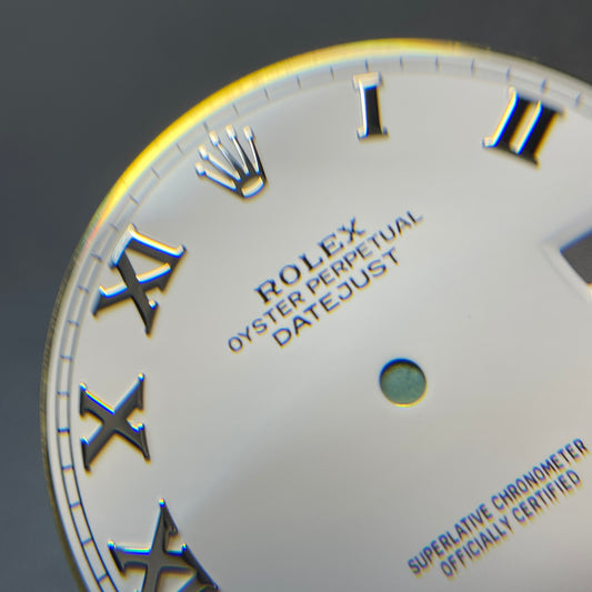 Authentic Rolex 126334 White Roman Dial for Datejust 41mm