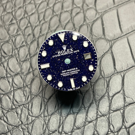 Custom Handmade Adventurine Blue Dial for GMT Master II