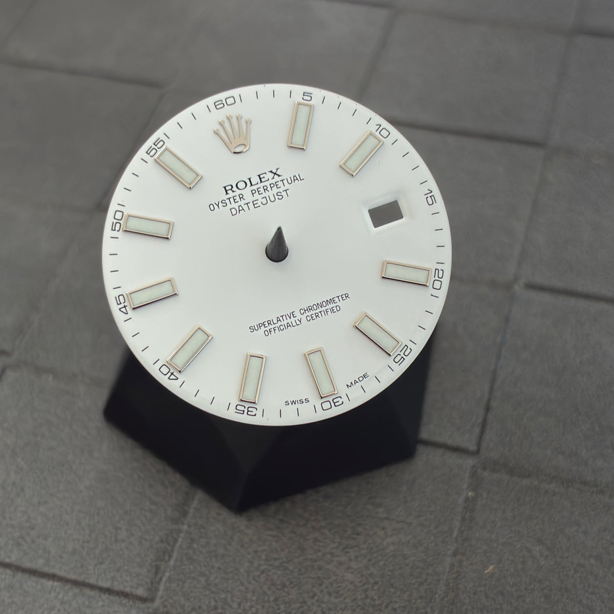 Authentic White Index Dial for Datejust 41mm (Reference 116300/116334)