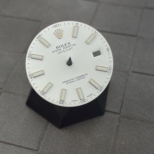 Authentic White Index Dial for Datejust 41mm (Reference 116300/116334)