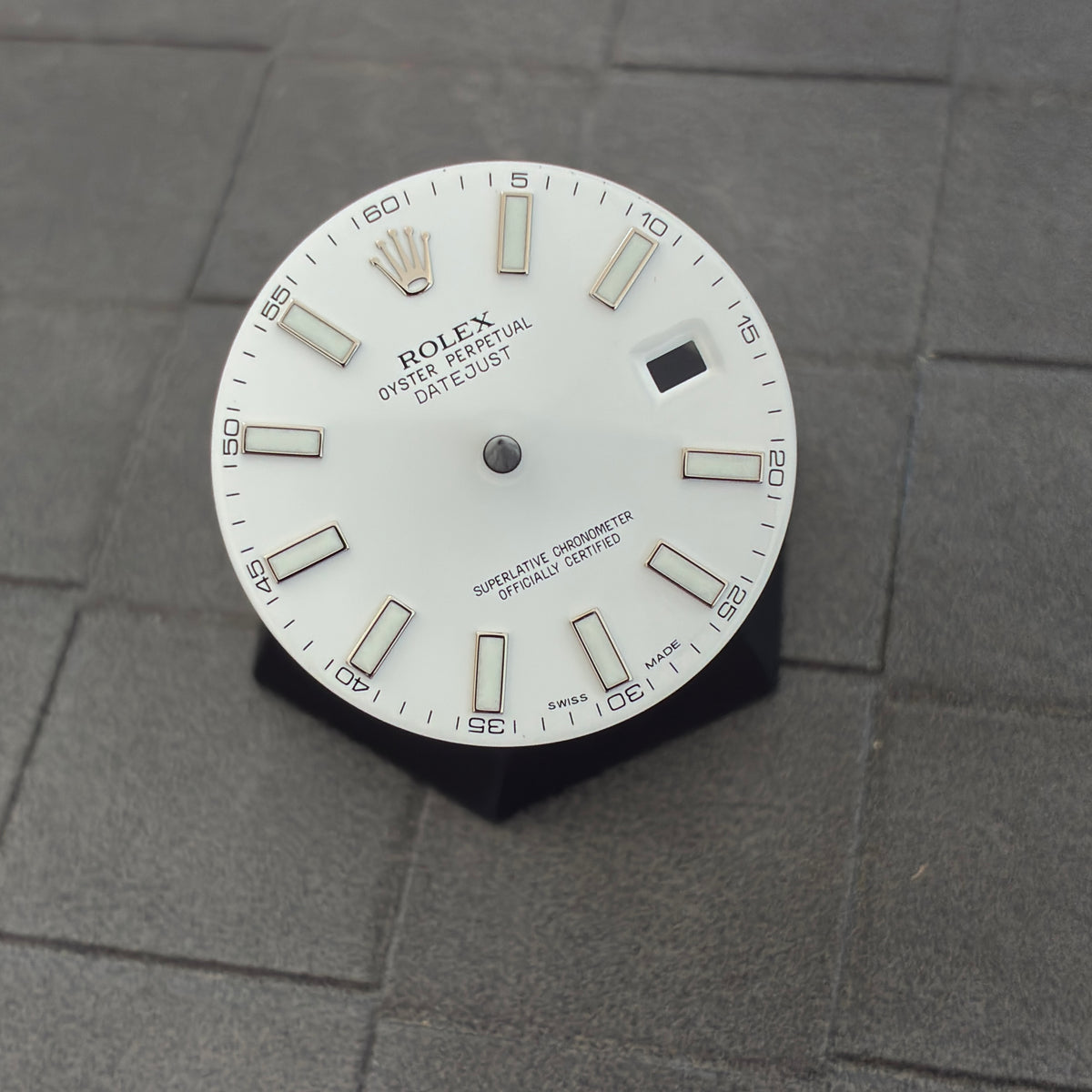 Authentic White Index Dial for Datejust 41mm (Reference 116300/116334)