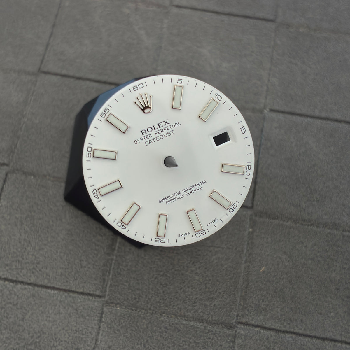 Authentic White Index Dial for Datejust 41mm (Reference 116300/116334)