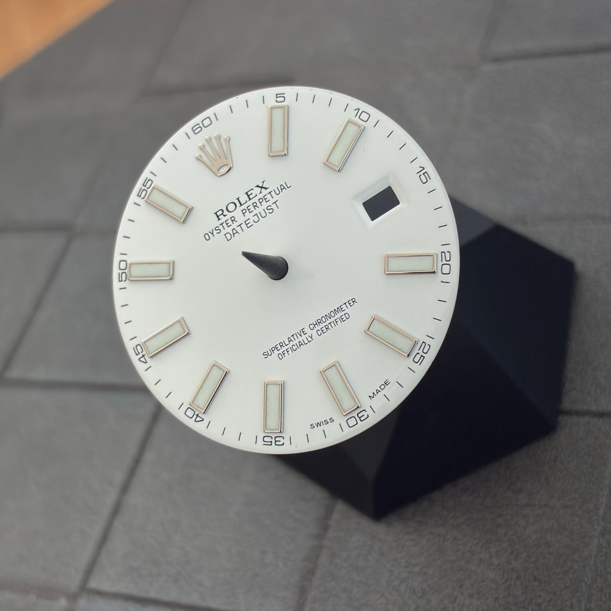 Authentic White Index Dial for Datejust 41mm (Reference 116300/116334)