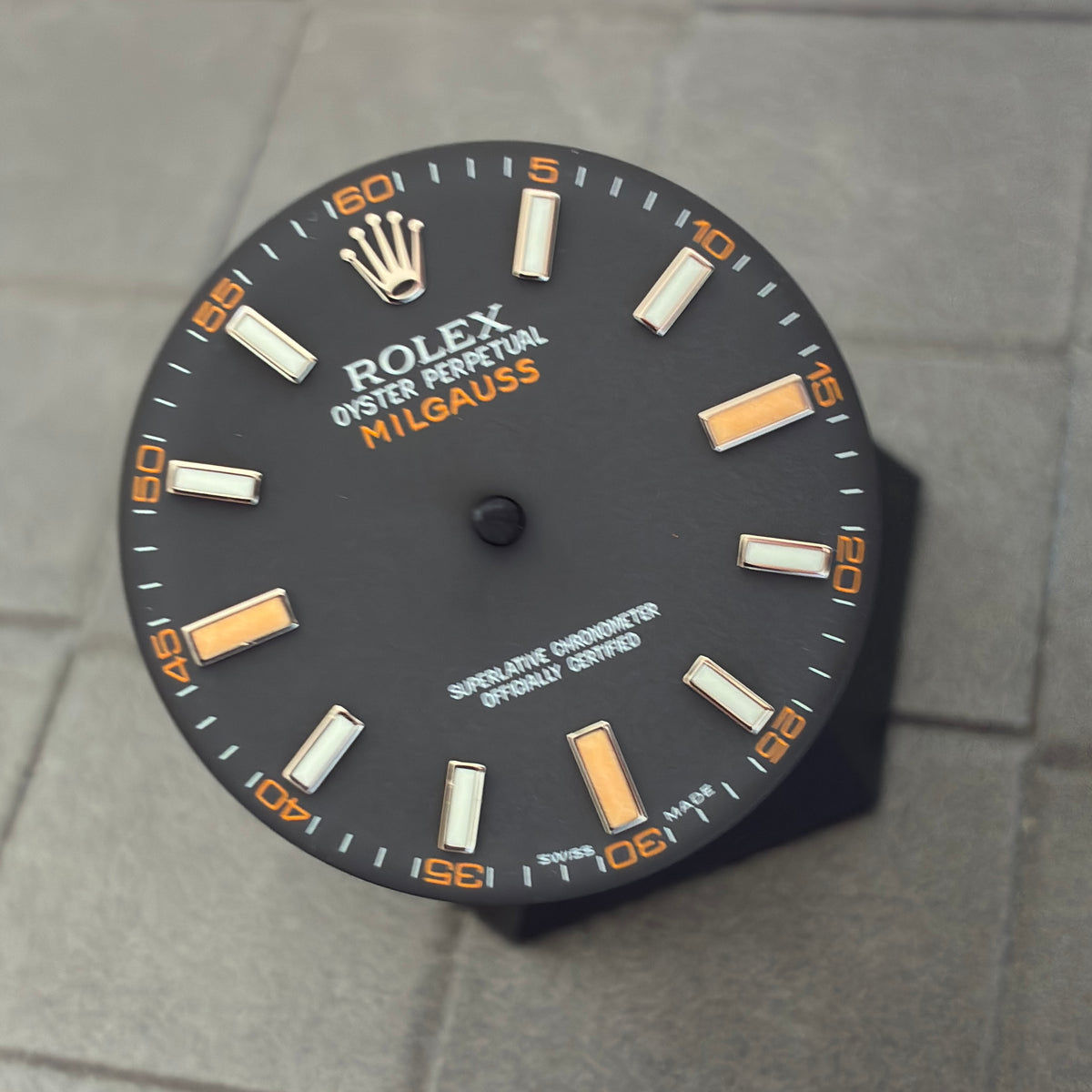 Authentic Black Dial for Milgauss (Reference 116400)