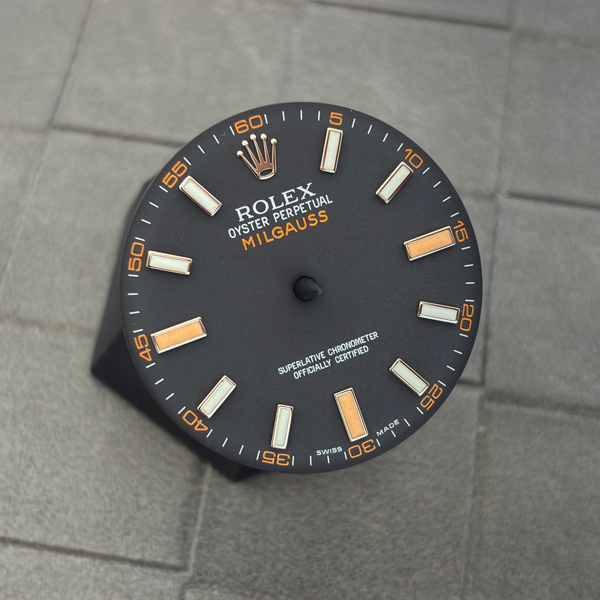Authentic Black Dial for Milgauss (Reference 116400)