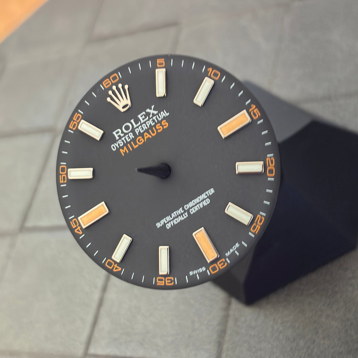 Authentic Black Dial for Milgauss (Reference 116400)