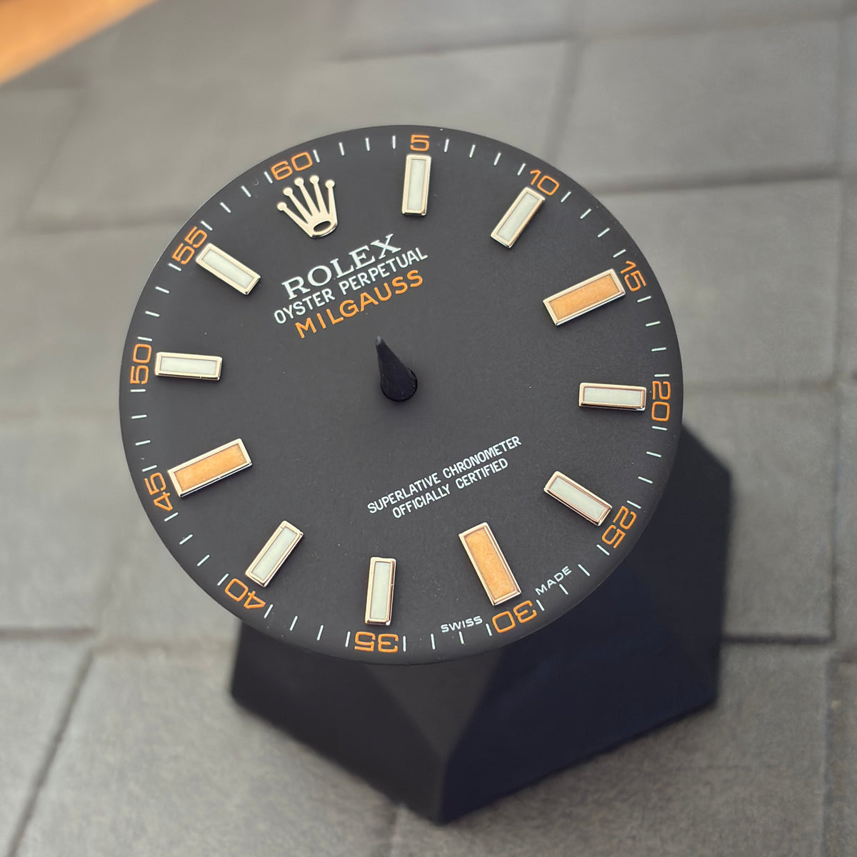 Authentic Black Dial for Milgauss (Reference 116400)