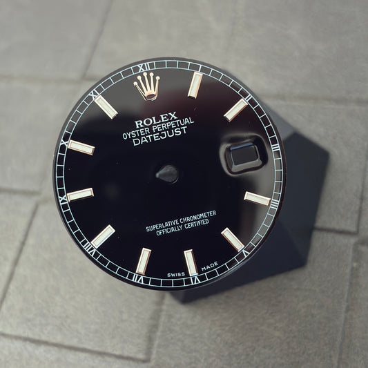 Authentic Black Index Dial for Datejust 36mm (Reference 116234/116200)