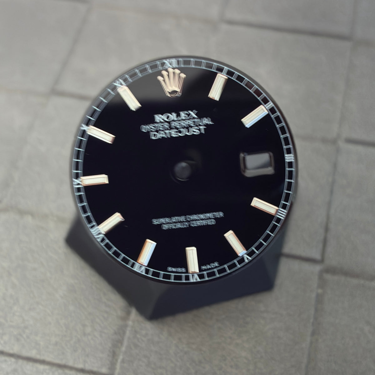 Authentic Black Index Dial for Datejust 36mm (Reference 116234/116200)