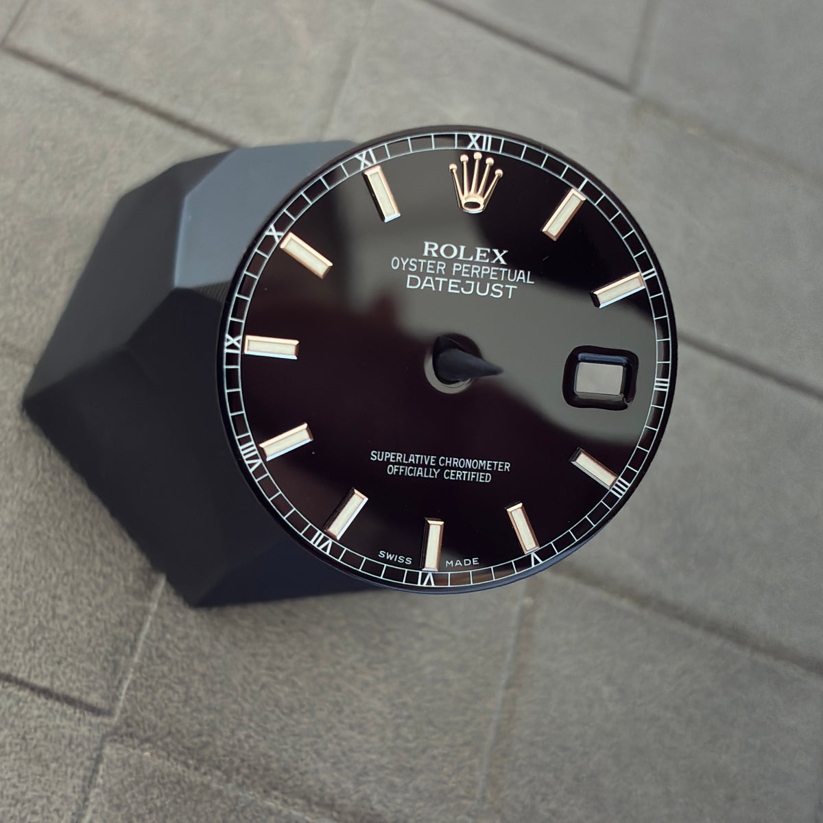 Authentic Black Index Dial for Datejust 36mm (Reference 116234/116200)