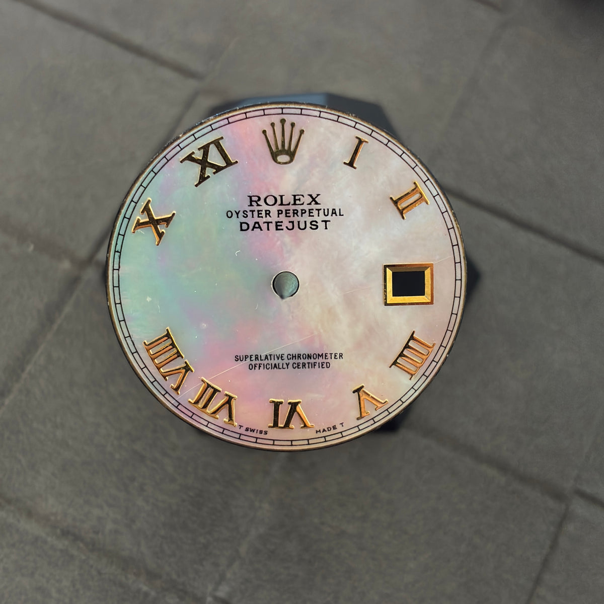Damaged Authentic MOP (Mother Of Pearl) Dial for Datejust 36mm (Ref. 116233)