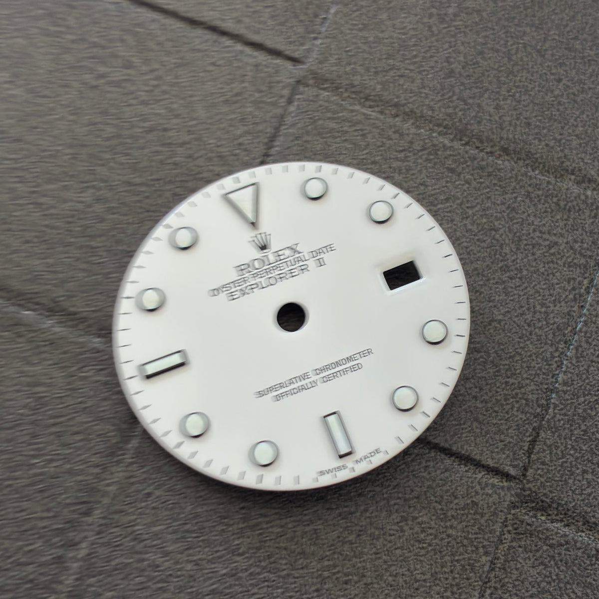 Authentic White Index Dial for Explorer II (Ref. 16570)
