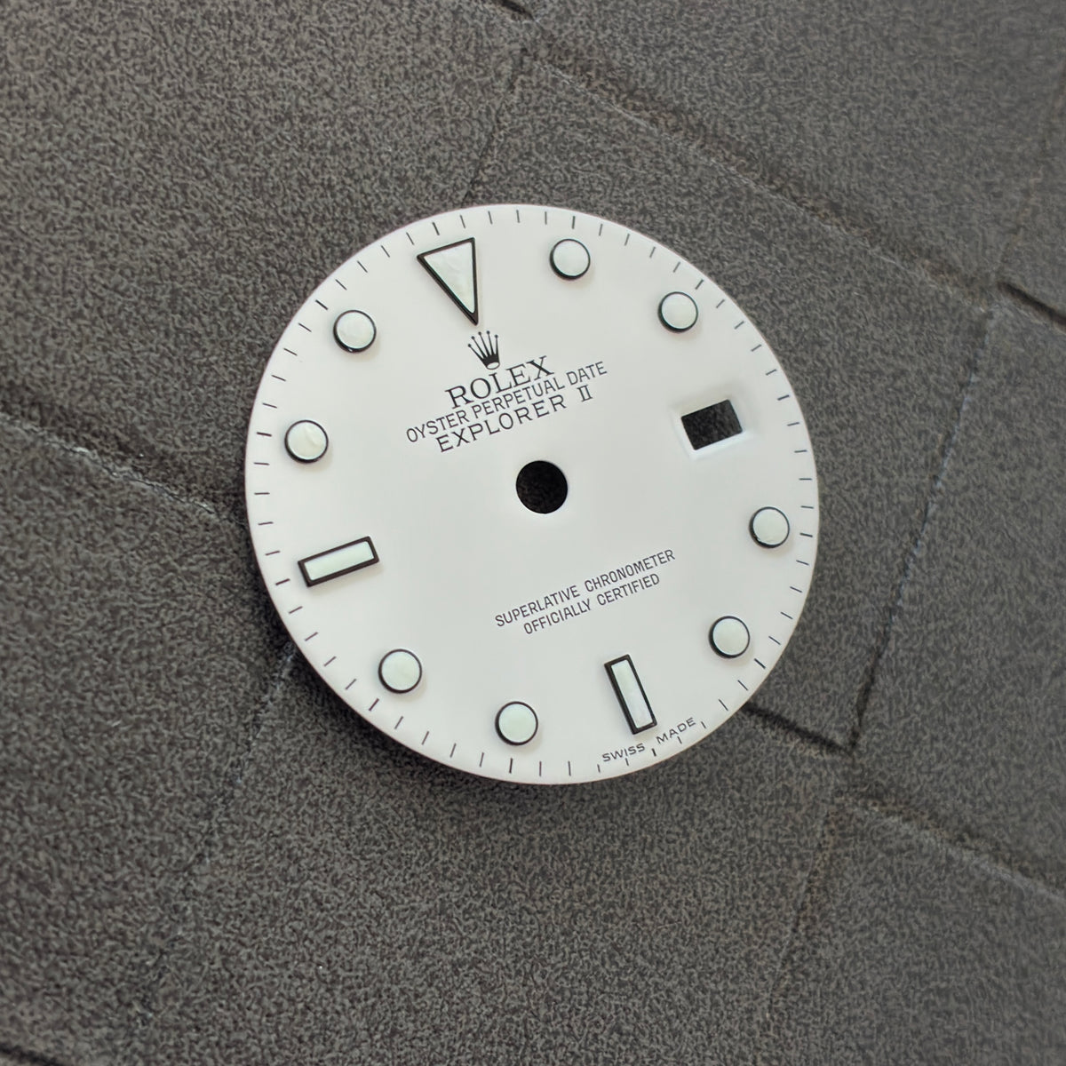 Authentic White Index Dial for Explorer II (Ref. 16570)