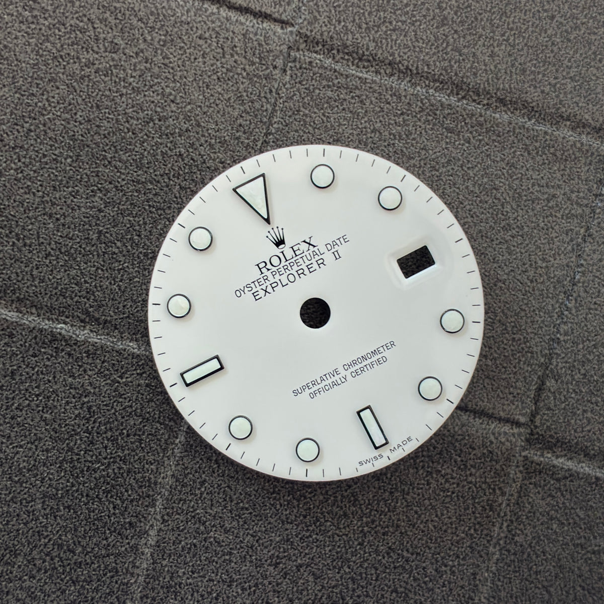 Authentic White Index Dial for Explorer II (Ref. 16570)