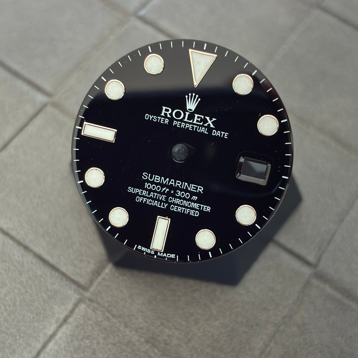 Authentic MK1 Black Index Dial for Submariner (Ref. 116610LN)