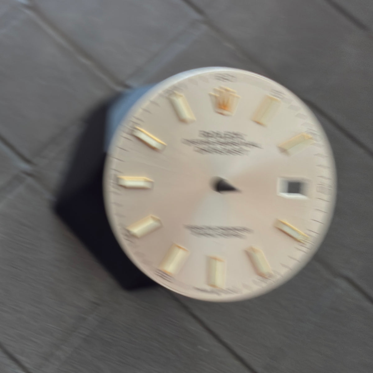 Damaged Authentic Silver Pink Index Dial for Rolex Datejust 41mm (Ref. 126331)