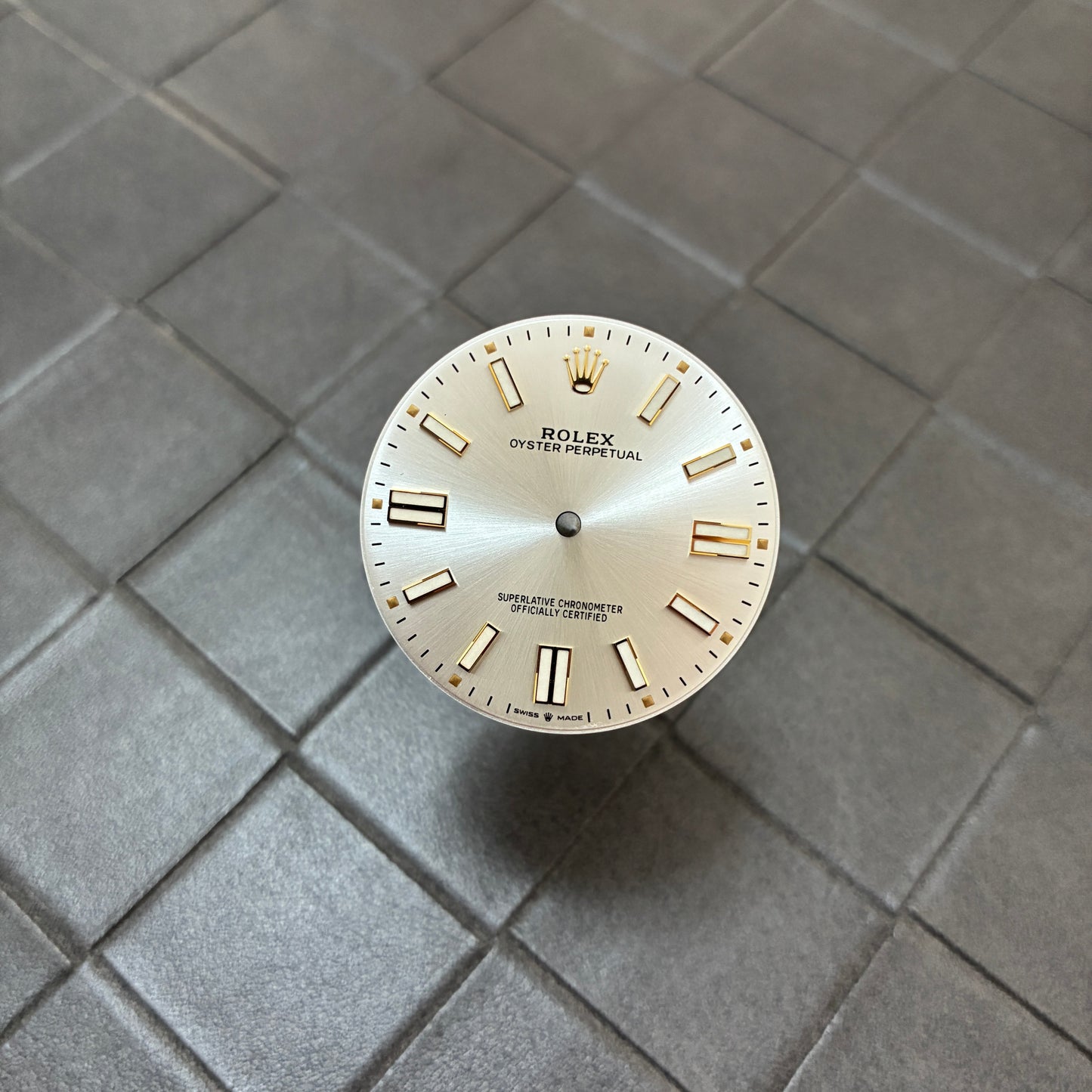 Authentic Silver Dial for Oyster Perpetual 41mm (Reference 124300)