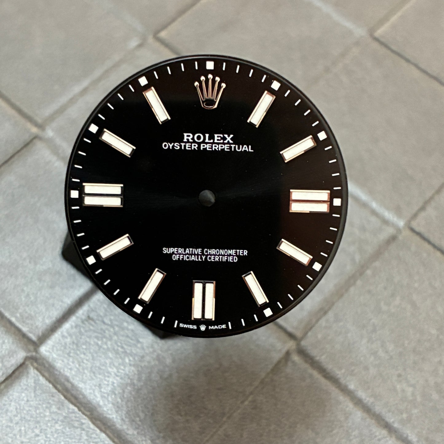 Authentic Black Dial for Oyster Perpetual 41mm (Reference 124300)