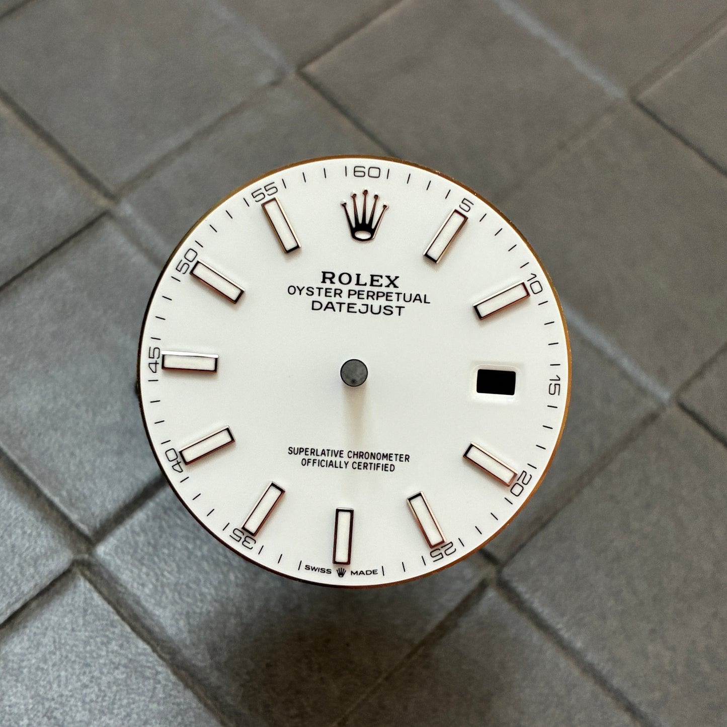 Authentic White Index Dial for Datejust 41mm (Reference 126300/126334)