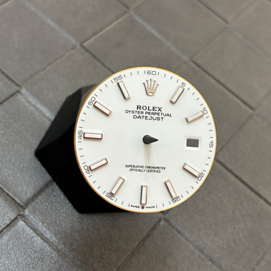 Authentic White Index Dial for Datejust 41mm (Reference 126300/126334)