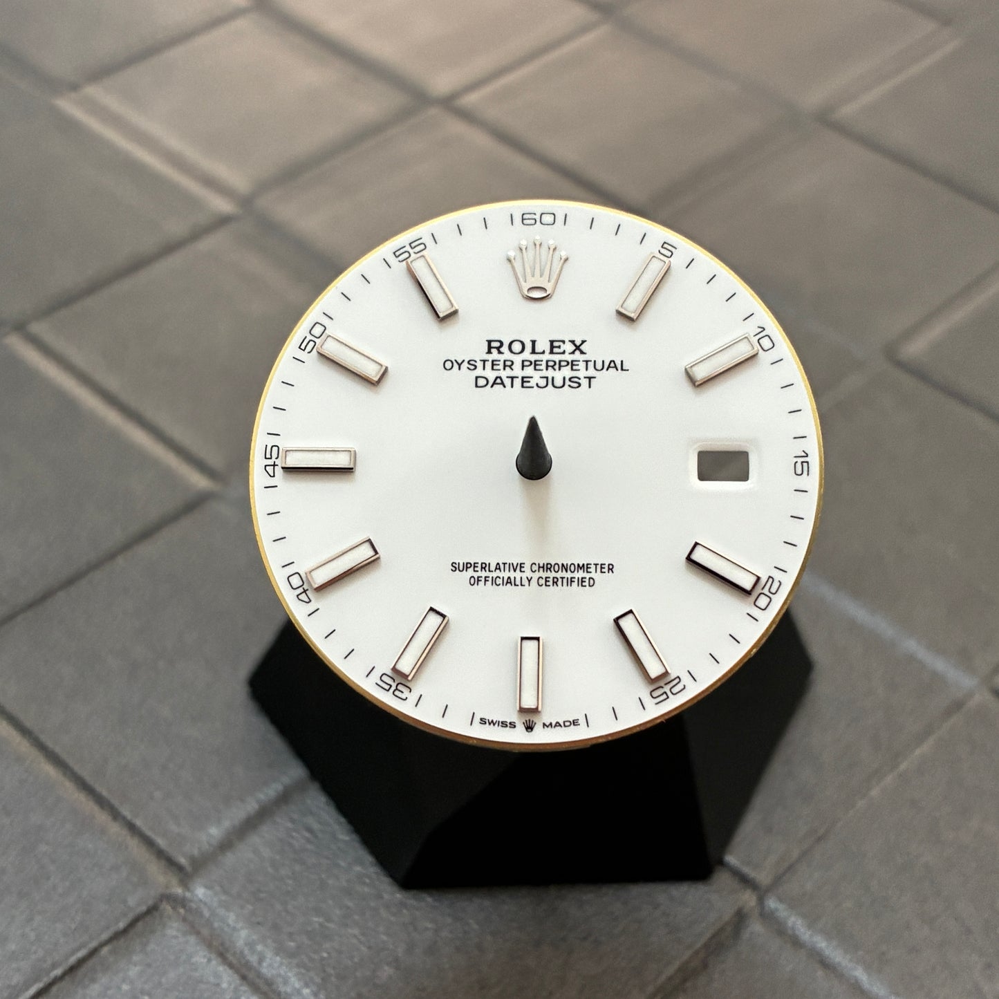 Authentic White Index Dial & Hands Set for Datejust 41mm (Reference 126300/126334)