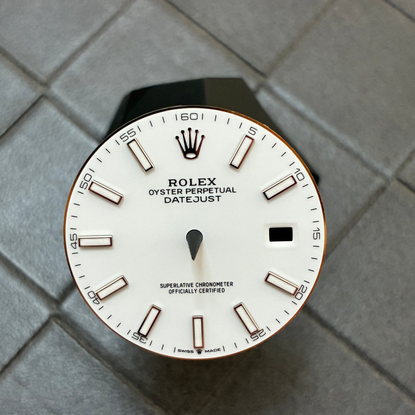 Authentic White Index Dial for Datejust 41mm (Reference 126300/126334)
