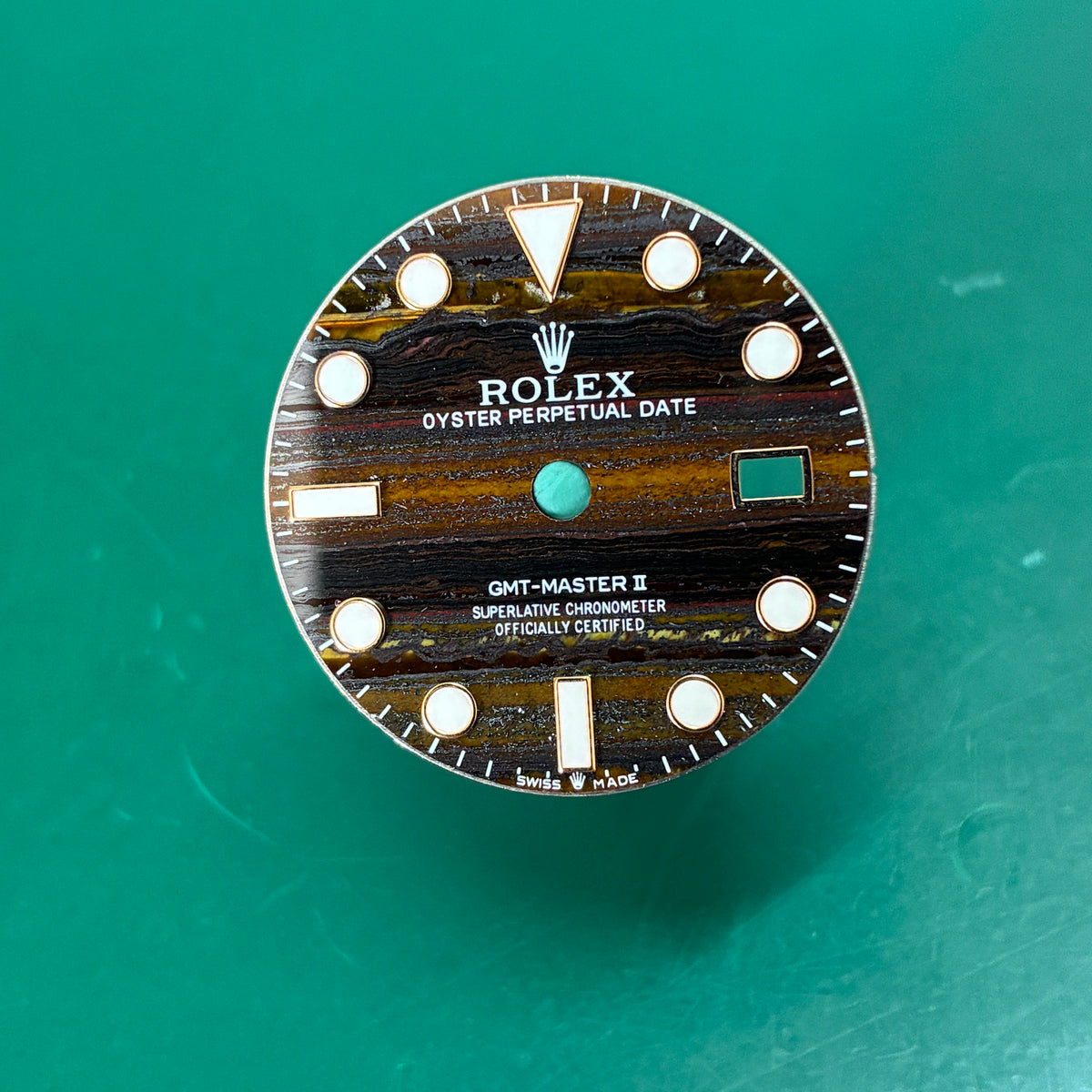 Custom "Tiger" Stone Dial for Rolex GMT Master II (Ref. 116XXX / 126XXX)