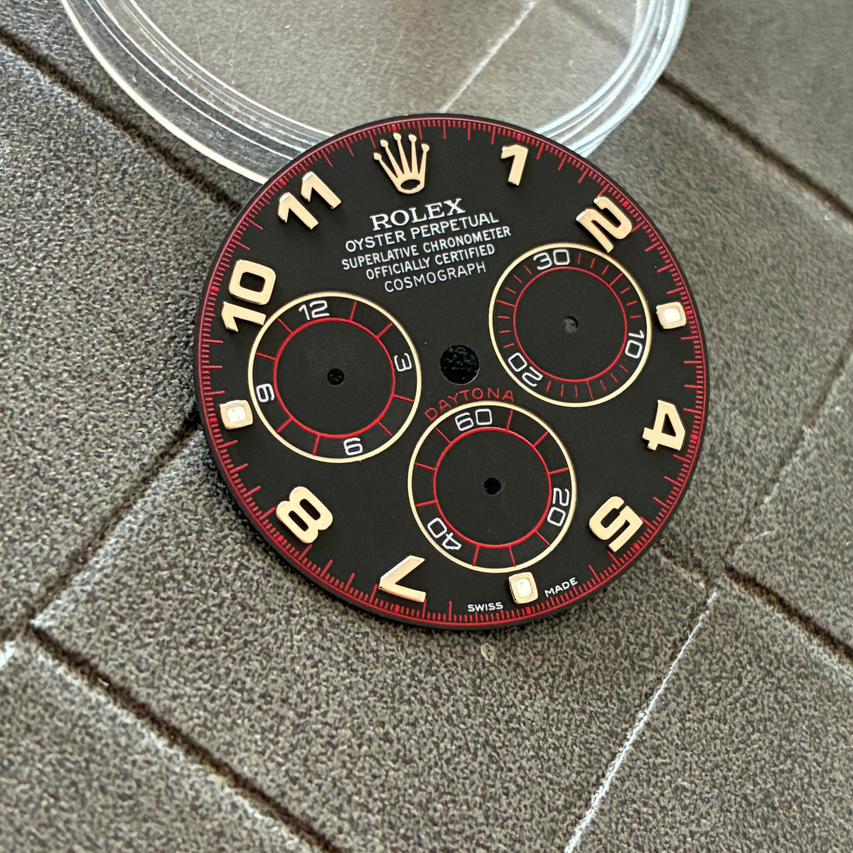New Authentic Arab Black Racing Dial for Rolex Daytona White Gold (Ref. 116509)