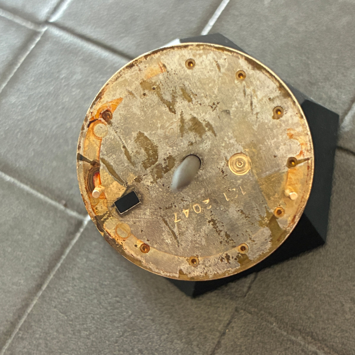 Damaged Authentic Champagne w/ Diamonds Index Dial for Rolex Datejust 36mm (Ref. 16018)