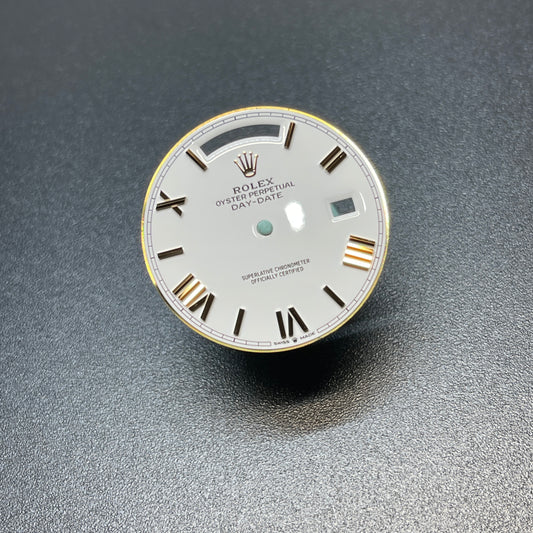 Authentic New Condition Rolex Daydate 40mm 228235 White Roman Numerals Dial