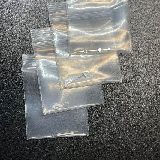 Authentic Mint Condition White Gold Hands for Rolex GMT Master II 126710BLRO (3285 Movement)